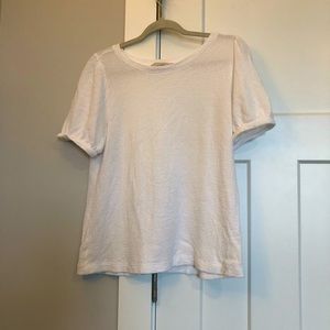 Loft knit white top size medium
